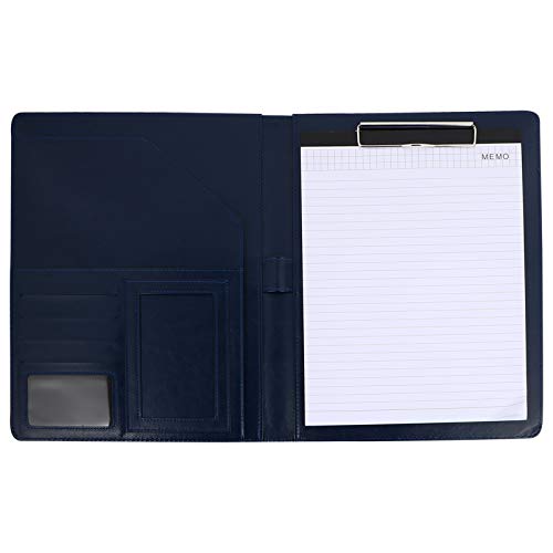 HAPINARY 1stk Multifunktion Aler Aufbewahrung Clip Pu A4 Dokumentenmappe A4 Business-portfolio-ordner Ordner-organizer-tasche A4-portfolio-ordner Aktentasche A4-ringbuch Schreibwaren Blue von HAPINARY