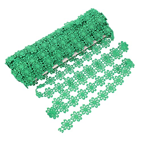 HAPINARY 1stk Polyester-spitze Schwarze Spitze Spitzenband Spitzenbesatz Kleid-accessoire Applikation Nähen Heimwerken Grünes Konfetti Weißer Spitzenstoff Trimmt Lametta Green Polyestergarn von HAPINARY