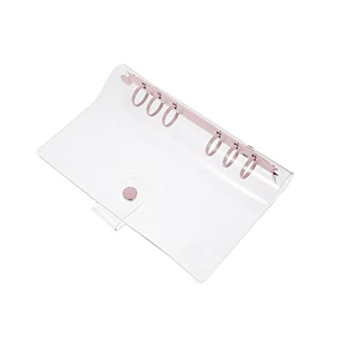 HAPINARY 1stk Taschenbuch Pvc-schutz Klare Pvc-bindebucht Klare Pvc-zwischenablage Durchsichtiger Tischschutz Durchsichtige Ordnerabdeckungen Textmarker Transparent Pvc-bindemittel Rosa von HAPINARY