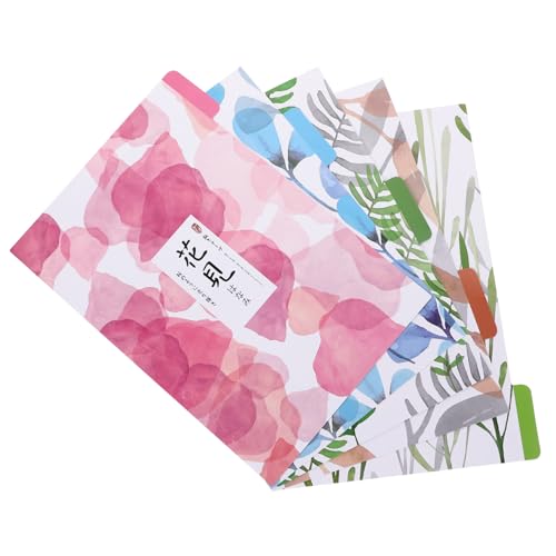 HAPINARY 2 Binder Teiler Mit Blumenmuster, Teiler Für Notizbücher, Notizblock Teiler, Tabs, Trennblätter Mit Blumenmuster, Seitenteiler, A5 Notizbuch Teiler, Notizblock Teiler, Notizblock von HAPINARY