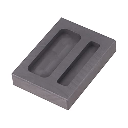 HAPINARY 2 Graphite crucible Melting casting mould Kombinationsform Set zum Schmelzen von Gold Graphitbarrenform klein Graphitform Schmelzer Nichteisenmetallform Gießform schmelzen Black von HAPINARY