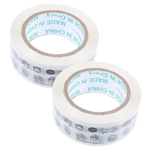 HAPINARY 2 Rollen Klebeband Verpackungsband scrapbbok wasserfestes tape Kartonverschlussband kleberband Gel doppelt Papier aufkleber Kartonband für den Haushalt sich bewegendes Band bopp von HAPINARY