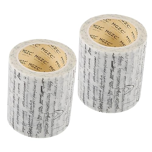 HAPINARY 2 Rollen scrapbook scheckheft schuler Gothic-Klebeband geburtstagszig Multifunktionsklebeband dünnes Washi-Tape süßes Band dekorative klebebänder selber machen Bastelband Aufkleber von HAPINARY