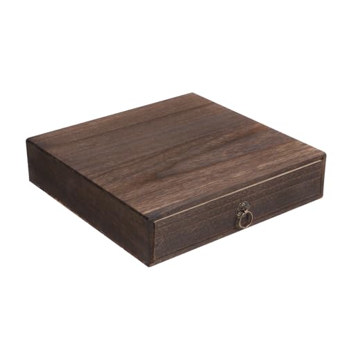 HAPINARY 2 Stk Tischschublade aus Massivholz Schreibtisch Schubladenbox schreibtischschublade Tischorganisator Deckel Lagerplatz Desktop-Schublade aus Holz hölzern Coffee von HAPINARY