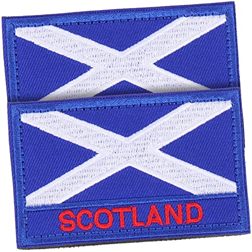 HAPINARY 2 Stück Schottland Flaggen Aufnäher Bestickte Nationalflaggen Patches Für Kleidung Jeans Taschen Und Accessoires Hochwertige Applikationen Für Kreative Nähprojekte von HAPINARY