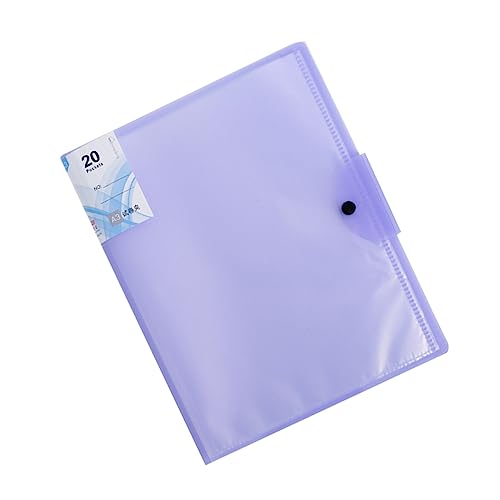 HAPINARY 20 Dateiordner Inhaber Der Prüfungsunterlagen Dateien Organizer Bericht Binder Violett von HAPINARY