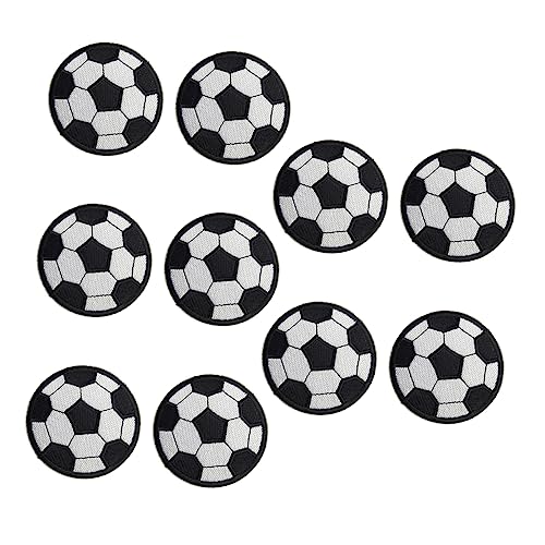 HAPINARY 20 Stk Gestickte Fußball-Stoff aufkleber Reparaturflicken selber nähen Flicken für Kleidung Sterne-Jeans stoffaufkleber aufbügelbilder Patches nähen Patches reparieren Polyester von HAPINARY