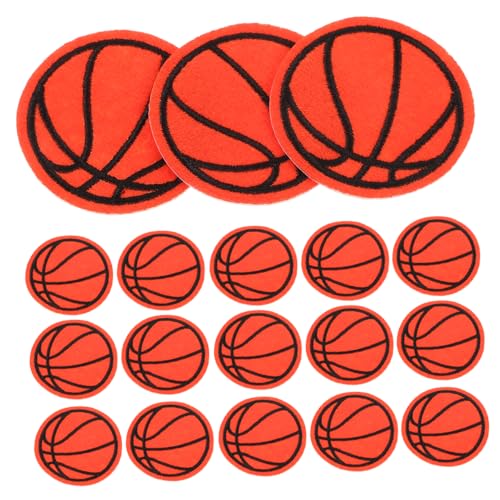 HAPINARY 20 Stück Basketball Stickerei Patch Kleine Sportball Patches Kleine Mantel Patches Verschleißfeste Hut Patches Bestickter Patch Verschleißfeste Mantel Patches Hutzubehör von HAPINARY