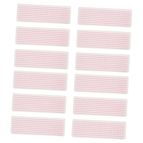 HAPINARY 200 Stk Bandausgabetafel würfelunterlage the washi tape Kleben Sie separate Bretter Spender für Klebebandunterverpackungen Leichte Bandplatten Klebeband-Mustertafeln pp Rosa von HAPINARY