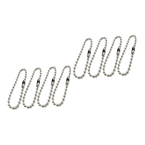 HAPINARY 200 Stk Perlenkette JST- Kettenanhänger Perle Verbindungsverschluss hängende Anhängerkette schlüsselanhänger pendant necklace metallkette schlüsselhalsband kugelketten von HAPINARY