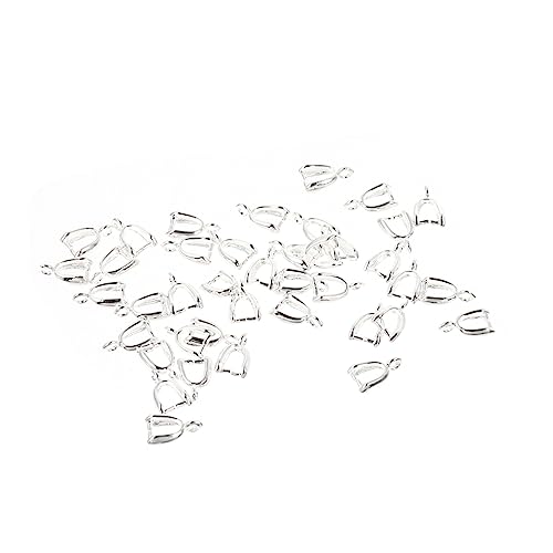 HAPINARY 200 Stk hängende Schnalle Anhänger Halskette Verschluss Halskette Medaillon Halskette Perlen schmuck herstellen armbandverschluss teaser DIY Ohrringclip Anhängerclips aus Legierung von HAPINARY