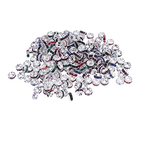 HAPINARY 200 Stück Runde Glasperlen Schmuckkette Große Silber Charms Perlen Für Die Schmuckherstellung Charms Für Armbänder Buchstabenperlen Für Armbänder Perlen Mit Großem Loch von HAPINARY