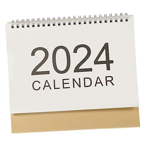 HAPINARY 2023 2024 Tischkalender 2024 Staffelei Deko Tageskalender Kalender Im Einfachen Stil Stehender Kalender Mini-tischkalender Bürokalender Kreativer Kalender Heimkalender Papier von HAPINARY