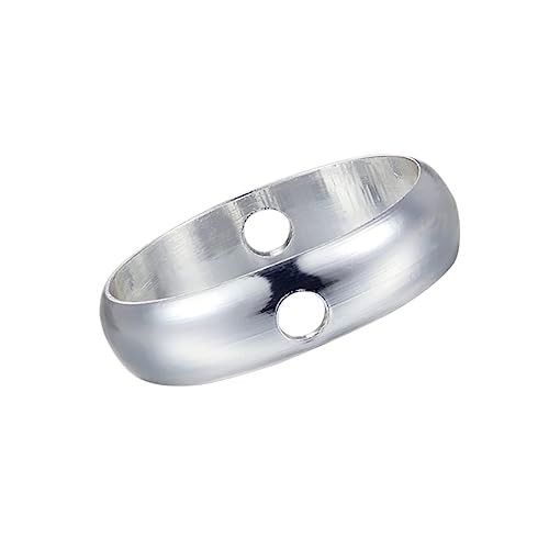 HAPINARY 20St Metall Ring vergoldete Ringe Herstellung von Schmuck aus runden Perlen goldene Ringe klobige Ringe Ohrring-Accessoire aus Metall Armbandzubehör aus Metall Silver von HAPINARY