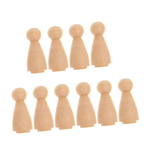 HAPINARY 20St Wohndekoration doll dekoring ziernieten holzfigur Hausdekoration Miniatur Menschen gemacht, um Puppe zu bewegen Minifiguren gefälscht unfertige Puppe Bambus Khaki von HAPINARY