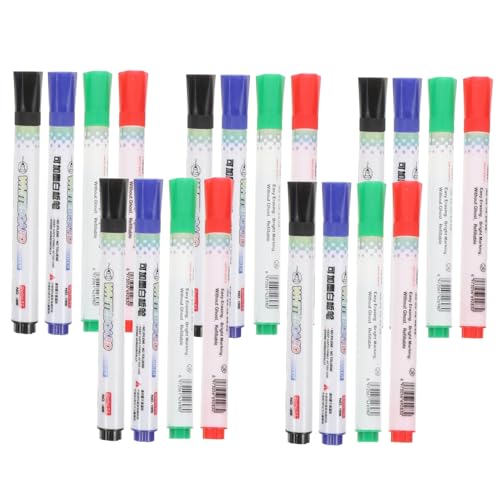 HAPINARY 20st Farbiger Whiteboard-stift Whiteboard-marker Whiteboard-schreibmarker Whiteboardmarker Aus Kunststoff Briefpapier Schreiben Schulstifte Klassenzimmer Schreibwaren Plastik von HAPINARY