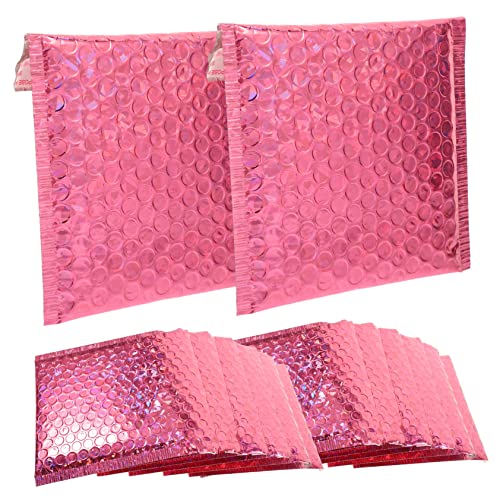 HAPINARY 20st Schaumstoffbeutel Professioneller Luftpolsterumschlag Versand Gepolsterte Umschläge Polsternde Versandtaschen Briefumschläge Große Mailer Farbige Pet-aluminiumfolie Rosy von HAPINARY