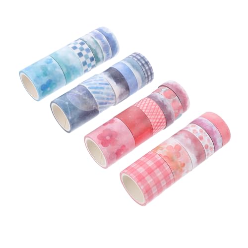 HAPINARY Klebeband-set Für Scrapbooking 24 Rollen Washi-tape Bunte Aufkleber Zum Verpacken Von Büchern Heimdekoration von HAPINARY