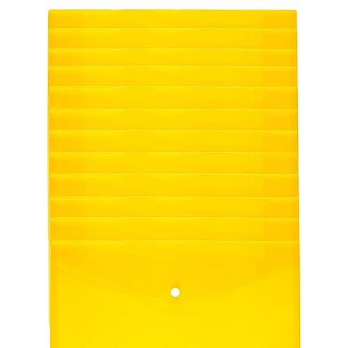 HAPINARY 24St Dokumentenkoffer Schreibtischorganisatoren dokumentieren Organizer für Zeitschriftenordner Türbodendichtung briefumschläge Aktenordner aus Papier Dokumentenorganisator Yellow von HAPINARY