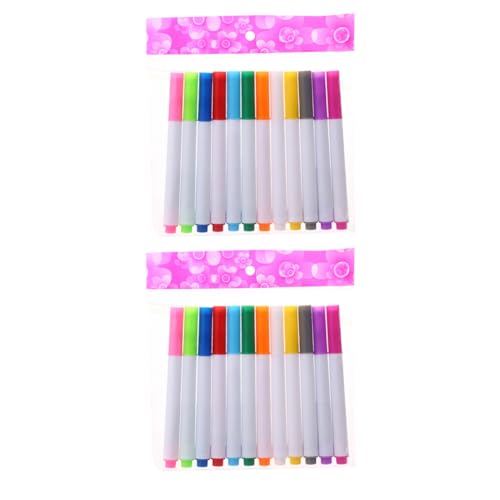 HAPINARY 24st Löschbarer Tafelstift Löschbare Markierungen Trockener Markierstift Schreibutensilien Textmarker Marker Für Glas Lampentafelstift Studenten Malstift Löschbare Stifte Plastik von HAPINARY