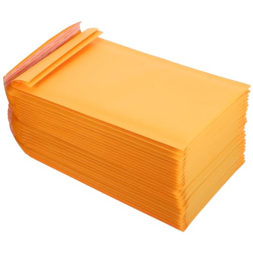 HAPINARY 25St Blasenmailer kleine Mailer Verpackungsumschläge für den Versand Luftpolstertaschen Selbstklebende Umschläge kleine Bubble-Mailer Gepolsterte Versandtaschen Kraftpapier Yellow von HAPINARY