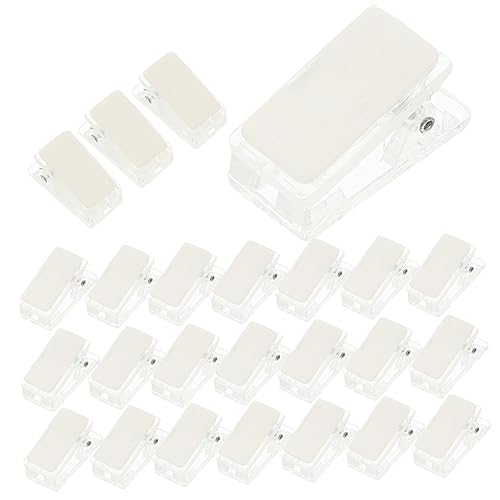 HAPINARY 25St Selbst klebender Clip Jumbo Papier Tableau Büroklammern bürodeko office decoration Selbstklebende Wand Clips Wandteppich-Clips zum Aufhängen kleine Plastikklammern Eisen von HAPINARY