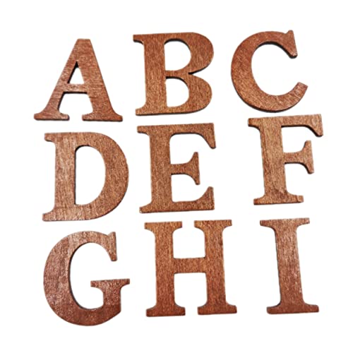 HAPINARY 26 Stück 26 Englisch lernen puzzle laubsägen für scrabbook bastel sachen Planke Alphabet leer Holzchips zum Lernen Englische pädagogische Hilfsmittel Bambus von HAPINARY