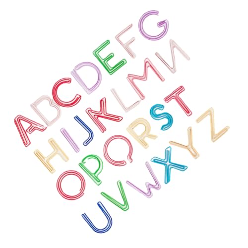 HAPINARY Alphabet-büroklammern Lesezeichen Binder Clip Memohalter Für Schreibwaren Auf Dem Schreibtisch von HAPINARY