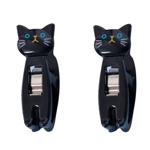 HAPINARY 2St Aufbewahrungsclip für Katzen für Taschen Cartoon-Katzenclip Büroklammern abheften cat nip Katzenklammer Verschlussclips Lebensmittelbeutel-Clip Chip-Clips Eisen von HAPINARY