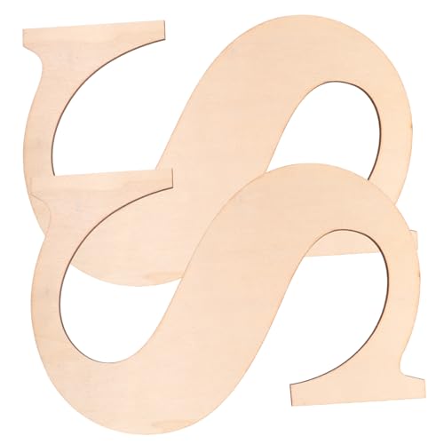 HAPINARY 2St Englisches Alphabet aus Holz Briefe Wandbuchstaben Original Vierkantdübel Papier leeres Buchstabenschild für die Wand Holzalphabet zum Selbermachen DIY-Zeichen hölzern von HAPINARY