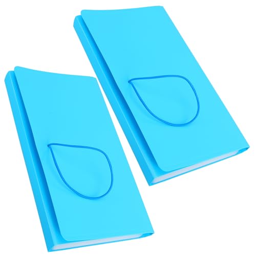 HAPINARY 2St Mappe Auto Unterlagen Organisator aus Papier Blau Kabel aufbewahrungsdose storage boxes für regal plastiktüten ordnee Ticketinhaber Halter pp-Material Blue von HAPINARY