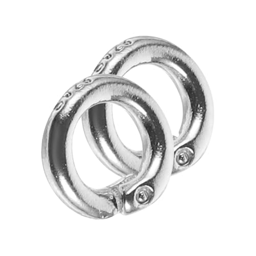 HAPINARY 2St Schmuck-Verbindungsring Schlüsselringe Silberketten für die Schmuckherstellung Haken silver rings Schmuckherstellungszubehör Spaltring für DIY-Schmuck Schmuckset s925 Silber von HAPINARY