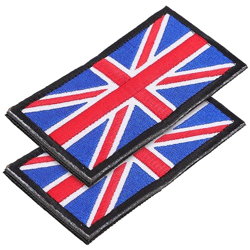 HAPINARY 2st Dekorativer Flaggenaufnäher Nationalflaggen-kleidungsapplikation Türdekoration Buchstaben Nähen Patch Klebstoff Outdoor- Flecken Mächtige Pickelstellen Abs Buga-stickerei von HAPINARY