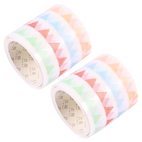 HAPINARY 2st Washi-tape-spule Tagebuch-klebepapier Japanische Aufkleber Klebebandspender Für Bastelarbeiten Farben Von Klebeband Haftnotizen Klebrig Washi-tape-ästhetik Washi-tape Einfach von HAPINARY