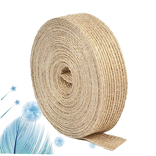 HAPINARY Sheryl Decor en Jute-stoffrollen 10 M 2 Cm Breit Rustikale Jute-bänder für Zuhause und Hochzeit von HAPINARY