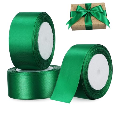 HAPINARY 3 Rollen Satinbänder 22 m Breites Geschenkverpackungsband Elegantem Design Perfekt Für Hochzeiten Valentinstag Und Geburtstagsdekoration Vielseitig Einsetzbar Für von HAPINARY