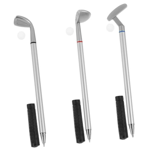 HAPINARY 3 Sätze Golfstift golf golfgeschenke Golf Schreibwaren Golf Metallstift Golf-Kugelschreiber Geschenkkugelschreiber für Männer Golfstockstifte Geschenkstifte Plastik abs von HAPINARY