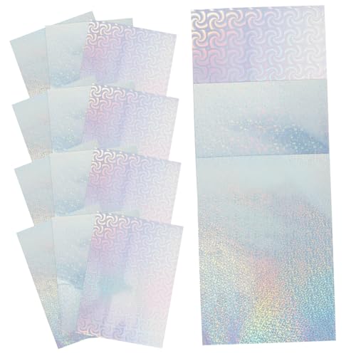 HAPINARY 30 Stück Blatt glänzendes Aufkleberpapier Druckerpapier Tintendruckpapier büromaterial tintendrucker glänzende bedruckbare Papiere holografische Fensterfolie Aluminiumbeschichtung von HAPINARY