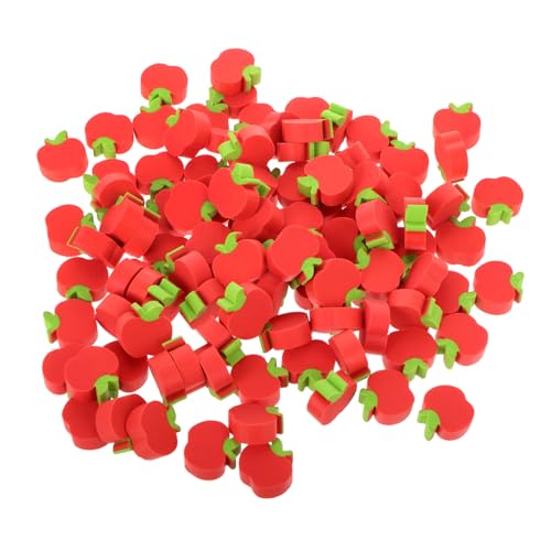 HAPINARY 300 Stk. Apfel-radiergummi Halloween-mini-radiergummis Duftende Radiergummis Mini-radiergummis Für Den Schulanfang Textmarker Trocken Abwischbarer Radiergummi Rot von HAPINARY