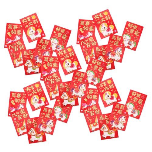 HAPINARY 300 Stück Chinesische Rote Umschläge Pferdejahr Kreative Lai See Umschläge Cartoon Design Langlebig Für Frühlingsfest Hochzeit Geburtstag Feierlichkeiten HAPINARY 300 Stück Chinesische Rote Umschläge Pferdejahr Kreative Lai See Umschläge Cartoon Design Langlebig Für Frühlingsfest Hochzeit Geburtstag Feierlichkeiten von HAPINARY