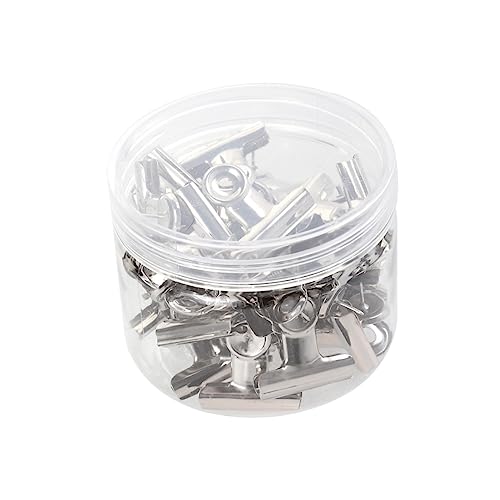 HAPINARY 30St tägliche Clips Bildbinderklammern Papiergeldklammern Datei Papierklammern Clips für Geldordner papierklemmen büroklammern bürobedarf Binderclip Clips für Finanzordner Silver von HAPINARY