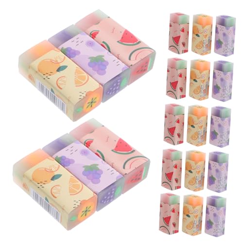 HAPINARY 36St Radiergummi erasers for für adventsgeschenke cauchtisch gummifüsse radirgummie süßes stationäres süße Schulsachen Mini-Radierer Mini-Obst-Radierer von HAPINARY