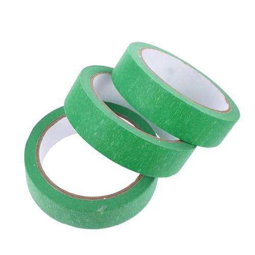 HAPINARY 3St Malerband einfach abziehbare Etiketten Künstlerband Malerschutzband farbiges klebeband washi-tape aufkleber praktisches Abdeckband strapazierfähiges Abdeckband Papier Green von HAPINARY