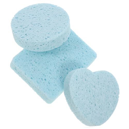 HAPINARY 3St Schwamm für Aquarellmalerei reinigungsschwamm cleaning sponge farbpalette Wasserfarben-Zubehör malerzubehör Kunst-Aquarell-Malschwamm Kunstmalschwamm Schminkschwamm Blue von HAPINARY