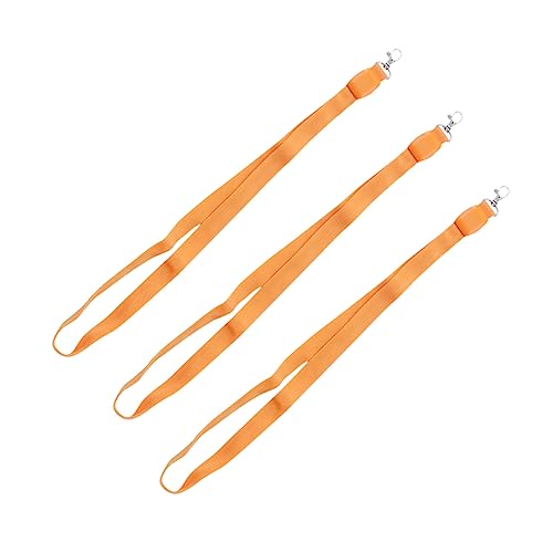 HAPINARY 3st Schlüsselanhänger Diy Zubehör Handy-lanyard Telefon-lanyards Ständer Für Telefon Schlüsselband Für Schlüssel Benutzerdefinierte Schlüsselband Handy-halshalter Kette Orange von HAPINARY