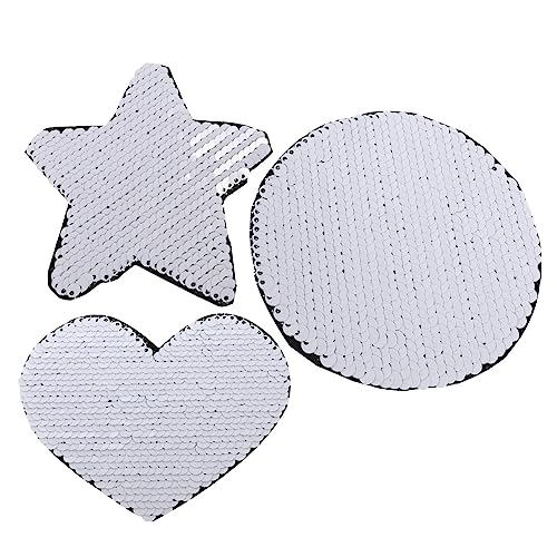 HAPINARY Pailletten-Patch-Aufkleber für Kleidung glitzernde bestickte Patches vielseitiges Bügeldekor für Mäntel und T-Shirts von HAPINARY