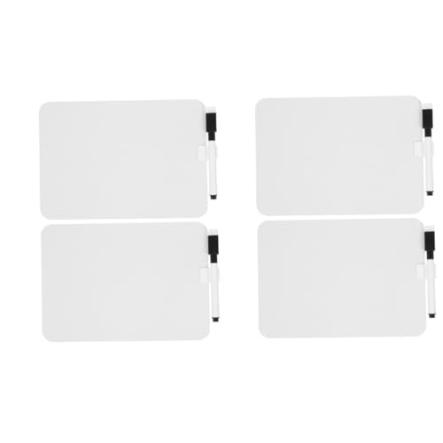 HAPINARY 4 Sätze Wiederbeschreibbares Kleines Whiteboard Büro-klemmbretter Graffiti-tafel Für Kinder Malbrett Studenten-forum Dokumentenorganisator Whiteboard Magnetisch Clip-whiteboard Pvc von HAPINARY