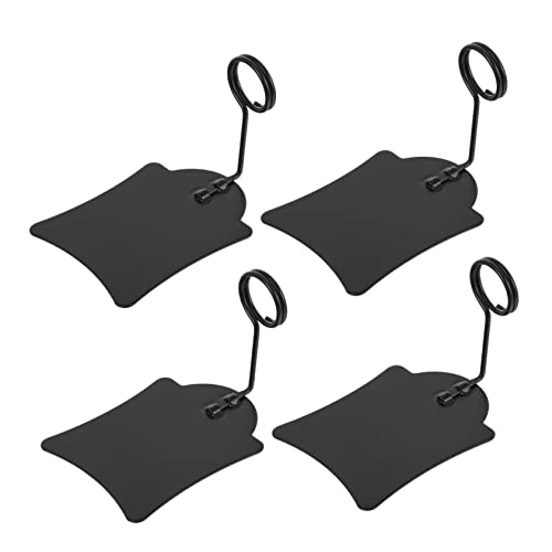 HAPINARY 4 Stück Preisschild-Clip Klares Tag-Warenschild Preiskarten-Clip Tag-Klemme Wandhalterung Preisschildhalter Karten-Display-Clip Etikettenhalter aus Metall Preisschildklemme Black von HAPINARY