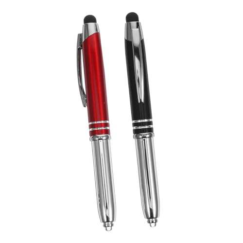 HAPINARY 4 stücke Licht Kugelschreiber Touchscreen Stift Stylus Metall Stifte Nacht Schreiben Stift Taschenlampe Stift von HAPINARY