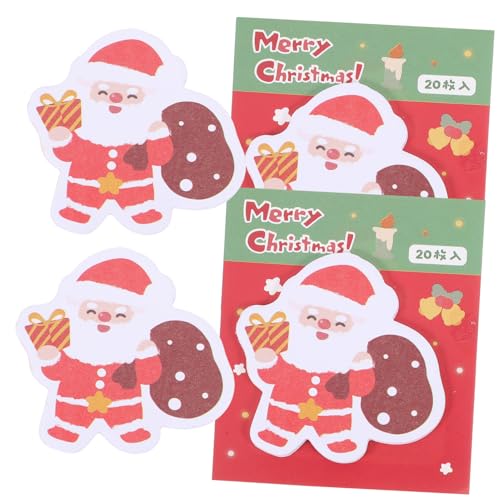 HAPINARY 4 Weihnachtliche Haftnotizen Seitenmarkierungen Gefälligkeiten Für Weihnachtsfeiern Weihnachtsnotizblöcke Kleine Haftnotizen Weihnachts-memo-aufkleber Home-memo-aufkleber Papier von HAPINARY